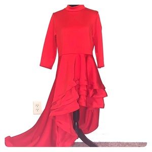 Forever 21+ Red High Low Dress